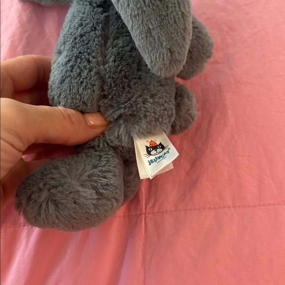 Jellycat Bashful Forest Green Bunny Plush 7 Retired Like new Dark Grey Jelly Cat - Picture 2 of 6